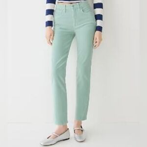 NWT JCREW Mint Green Corduroy Vintage Slim Straight Pant